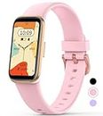 Mgaolo Fitness Tracker with Heart Rate Sleep Blood Oxygen Monitor for Men Women,Waterproof Activity Tracker Health Smart Watch,Pedometer Step Counter Compatible with Fitbit Android iOS (Pink)