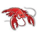Lobster Seafood Fish Sticker Decal Boat Fishing Tackle 4x4