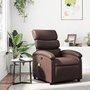 Accent Armchair Living Room Chairs Bedroom Chair Comfy Reading For Bedroom Elegant Comfortable for Elderly Relaxation Chair Living Room Stable Frame Furniture For Lounge Padded Anti Slip ( Color : Bra