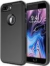 Diverbox for iPhone 8 Plus Case, iPhone 7 Plus Case [Shockproof] [Dropproof] [Dust-Proof],Heavy Duty Protection Phone Case Cover for Apple iPhone 8 Plus & 7 Plus (Black)