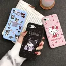 For iphone 6 6s Plus Case Kuromi Melody Phone Cover Anime Sanrio Soft Silicone Funda For iphone 6 6+