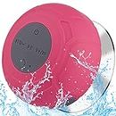 Annlend Waterproof Bluetooth Shower Speaker Portable Wireless Water-Resistant Speaker Suction Cup,Built-in Mic Gifts for Kids Speakerphone for iPhone Phone Tablet Bathroom Kitchen - Pink