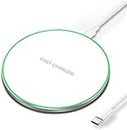 Wireless Charger Pad Fast Wireless Charger Compatible with iPhone 14 13 12 11 15(Pro,Pro max)/1415 plus/12 13 (Mini)/SE/XS/XR/X,Samsung Galaxy S/Z/Note/Buds Series,Airpod3/pro,Pixel 8 Pro/Buds Pro