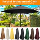 Garden Parasol Replacement Cloth Rainproof Sunshade Canopy Patio UnbrellaSurface