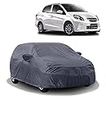 Carigiri 100% Rain Resistant | UV Protection | Dust Proof Grey Car Body Cover for Honda Amaze(Triple Stitched,Mirror Pockets)(Models-2013, 2014, 2015, 2016, 2017)