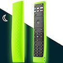 Remote Case Compatible with Vizio Smart TV Remote Control, for Vizio XRT136 LCD LED TV Remote Controller, Vizio Remote Cover Lightweight Anti-Slip Shockproof Silicone Skin Sleeve (Glow Green)