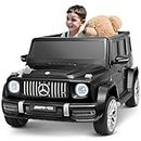 Joywhale 24V 2-Seater Kids Ride on Car Licensed Mercedes-Benz G63 Powerful 4WD for Kids Ages 3-8, with 7AH Big Battery, Remote Control, Soft Braking, 4-Wheel Suspension, LED Headlight & Music, Black