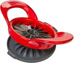 16 Slice Thin Apple Slicer Corer With Attached Safety Cover Dishwasher Safe Red