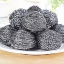 Large Stainless Steel Wool Scrubber Dish Washing Cleaning Sponges Scourer Bulk