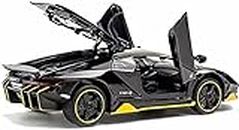 Bestie Toys1: 32 Alloy Centenario LP 770-4 Model Alloy Sports Car Diecast Model Sound and Light Pull Back Cars Toys, Black (Black, Pack of: 1)