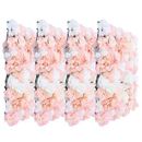 YINXIER Artificial Flower Wall Panel Wedding Silk/Plastic/Fabric in Pink/White | 15.74 H x 23.62 W x 1 D in | Wayfair W1517