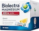 Biolectra Magnesium 400 mg Direct Sticks Zitrone, 60 Stück: Für eine normale Muskelfunktion bei erhöhtem Bedarf, Magnesium Direkt-Sticks, hochdosiert