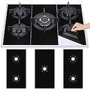 Stove Burner Covers, 0.3 MM Double Thickness Gas Stove Protectors, 5 Holes Reusable Heat Resistan Gas Range Protectors, Non-Stick Washable Stove Top Protectors, Fast Clean Liners for Kitchen/Cooking