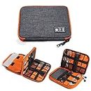 Kazenzo Travel Digital Accessories Storage Bag, Gadget Organizer Case Portable Zippered Pouch For All Small Gadgets Tablet, iPad Mini, Charger, Power Bank, Earphones, Memory Card, USB Data Cable, Camera Accessories Pen Drive etc