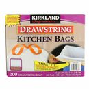 Kirkland Signature Drawstring Kitchen Trash Bags - 13 Gallon, 200 Count