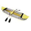 Kayak gonfiabile 2 persone barca con accessori pompa set canoa remi alluminio