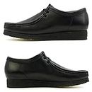 Clarks Originals Mens Wallabee Leather Black Black Shoes 7.5 UK