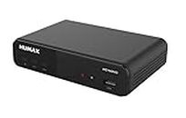 Humax Receptor digital HD Nano de satélite HD 1080P Digital HDTV Sat-Receiver con fuente de alimentación de 12 V para camping, Astra preinstalado, HDMI, SCART, DVB-S/S2, sin cable HDMI