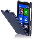 StilGut UltraSlim Genuine Leather Case for Nokia Lumia 820 - Navy Blue