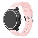 DKEnjoy Silicone Watch Band Replacement Wristband Strap for Garmin Vivoactive 3, Smasung Gear S2 Classic, Moto 360 2nd Gen 42mm, Garmin Vivomove HR, Huawei Watch 2 Smart Watch (Pink)