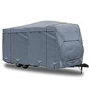 GEARFLAG Trailer RV Camper Cover 5 Layers top fits 26'-28' with Reinforced Windproof Side-Straps Anti-UV Water-Resistance Heavy Duty (Fits 26' - 28')