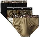 Mossy Oak Men's 3 Pack Underwear Briefs (Small 28-30)