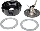 NewOster 490261 Kitchen Center 2 Rubber O Sealing Ring Gaskets Replacement Part Oster Blender Accessory Refresh Kit, Small, Silver & Black