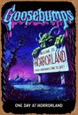 Serie Goosebumps TV horror per bambini stampata su lamiera cartello stile retrò