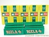 Rizla Green Rolling Papers and Swan Extra Slim Filter Tips (600)