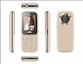PEAR P400 (Gold) Phone with 1.8 INCH Display,3000 MAH Battery,Contains Many Indian Language,Basic Keypad Phone