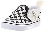 Vans Asher V, Sneaker Unisex niños, Blanco/Negro (Checkers/Black/Natural White), 18 EU