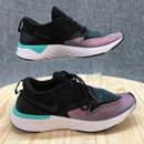 Nike Shoes Womens 7 Odyssey React Flyknit 2 Sneakers AH1016-003 Black Fabric