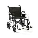 DRIVE DEVILBISS HEALTHCARE Bariatric / Heavy Duty Steel Transport Chair, 22 Inch Seat Width