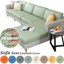 PU Leather Waterproof Sofa Cover For Living Room Stretch Couch Cushion Slipcover