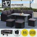 Gardeon Outdoor Furniture Lounge Setting Sofa Dining Set Patio Wicker Garden