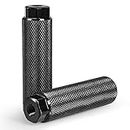 Bike Pegs, Aluminum Anti-Skid Bmx Bicycle Foot Pegs for Mountain Bike Cycling, Stunt Pegs Fit 3/8 inch Axles (Black)