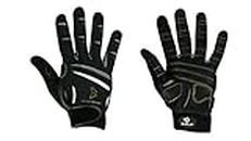 Bionic The Official Glove of Marshawn Lynch - Gloves Beast Mode Men's Full Finger Fitness/Lifting Gloves w/Natural Fit Technology, Black (Pair)