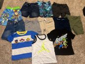 Boys Clothes Lot Size 4t Shorts Mix Swim Trunks Shirts 12pc Old Navy Jordan Levi