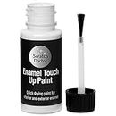 Scratch Doctor Enamel Touch Up Paint 15ml Easy and Quick Drying Suitable for Kitchen Appliances, Bathroom, Metal, Radiator, Fridge, Shower, Sink (White)