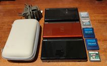 Nintendo DS Lite Bundle - alles funktioniert - Ladegerät Spiele Hülle - 2 mit neuem Akku 
