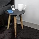 OXMIC Side Table|End Table|Portable Tables for Living Room Decor |Center Table Decor and Home Decoration Furniture/Balcony and for Tea and Coffee Serve (Black)
