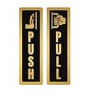 Goelite Acrylic Pull Push. Sign Board For Stores, Café, Hotel, Restaurant, Business, Shop Self-Adhesive And Waterproof Size : 6 Inch Set of 1 Sign Board (pull push.)