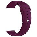 ONE ECHELON Quick Release Watch Band Compatible With Michael Kors Gen 4 Runway Silicone Replacement Smart Watch Strap with Button Lock (Purple)