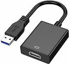 Multibao USB to HDMI Adapter, USB 3.0 to HDMI 1080P HD Video Audio Cable Adapter Converter for HDTV PC Laptop Compatible with Windows 10/8.1/8/7