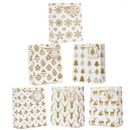 Joyin Foil Tags & Tissue Paper Gift Bags in White/Yellow | Wayfair 10683