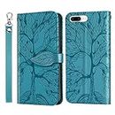 Aimigel iPhone 7 Plus,iPhone 8 Plus Wallet Case with Card Holder/Slot,PU Leather Flip Folio Shell [Magnetic Closure][Wrist Strap][Kickstand] Shockproof Cover Fit iPhone 7 Plus / 8 Plus,Turquoise