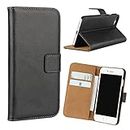 Cavor for iPhone SE 2020/ SE 2022 Case,for iPhone 7 Case, for iPhone 8 Case iphone7 4.7'',Premium PU Leather Folio Flip Wallet Stand Case Cover Magnetic Closure Phone Cases Book Design with Kickstand Feature & Card Slots--Black