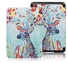 SwooK Classic Printed Magnetic Flip Cover Case for All New Kindle 10th Generation 2019 Release Model: J9G29R Flip Case Smart Folio Cover Case (Not for 10th Gen 2018 Kindle) (Beautiful Painting)