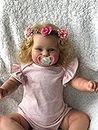 TERABITHIA 20 Inches So Truly Reborn Baby Doll with Soft Weighted Body Feel Real Sweet Smiling Newborn Realistic Girl Doll, A Moment in My Arms, Forever in My Heart