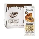 Nutty Bruce - Unsweetened Activated Almond & Oat Milk - Certified Organic & Vegan Alternative Milk, No Preservatives, Whole Grain Oats, Lactose Free, Dairy Free, Soy Free - 6 pack x 1L